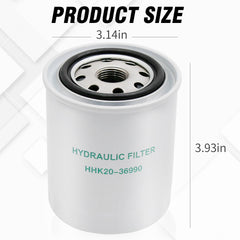 Vkinman HHK20-36990 filter media detail showing containment layers for clean oil