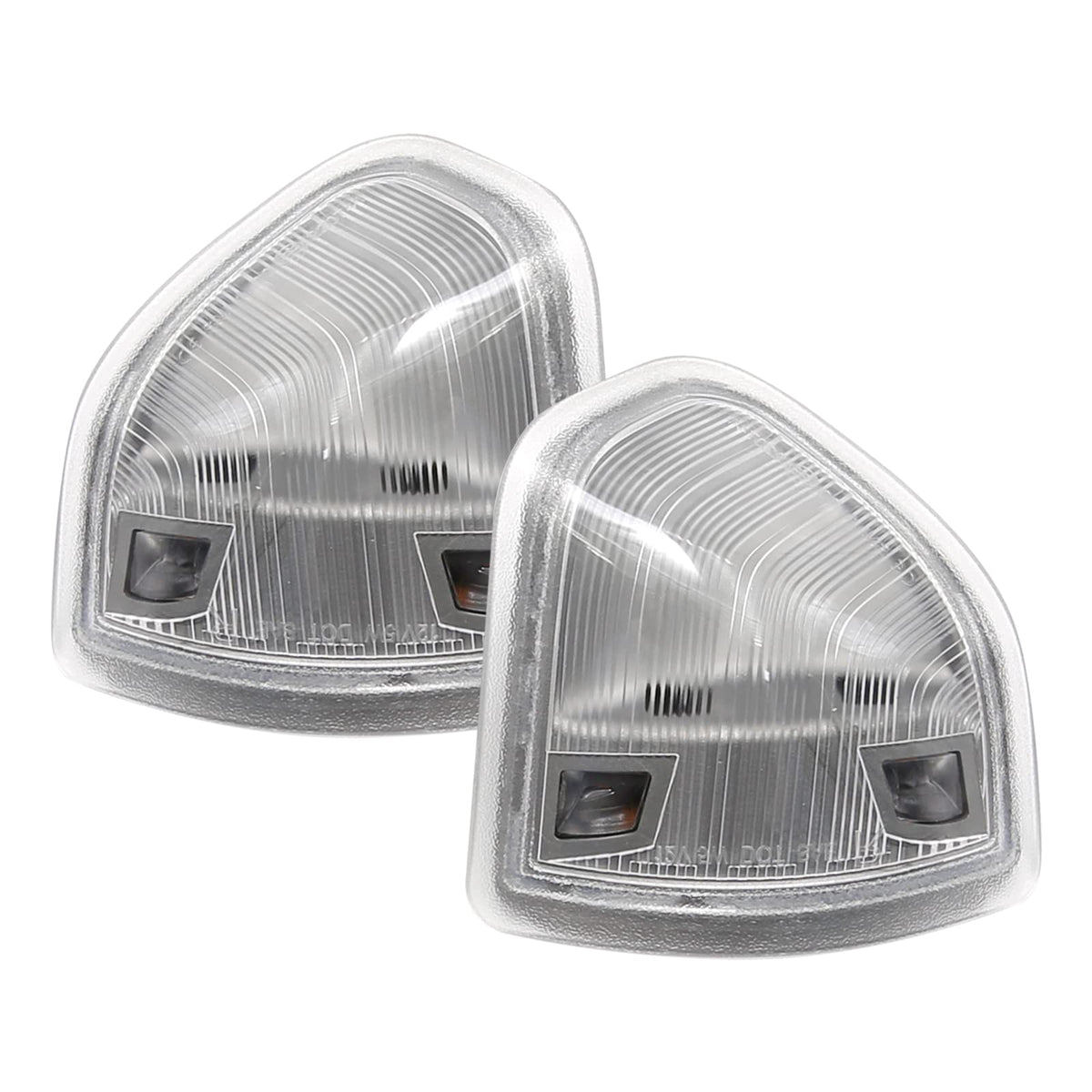 Vkinman left mirror LED turn signal with clear cover for enhanced visibility