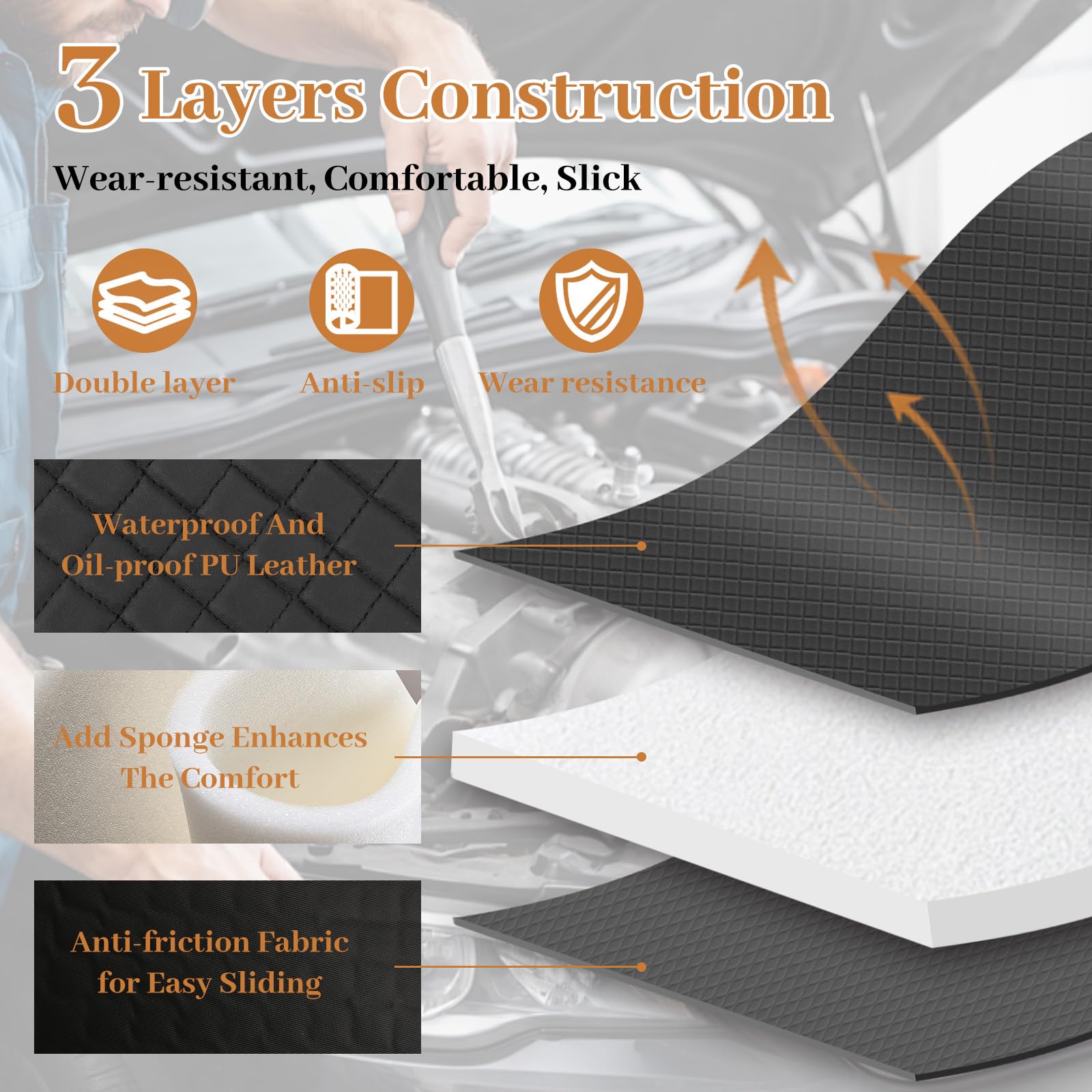 VkkArter Creeper Mat self-adhesive inner layer for smooth positioning.