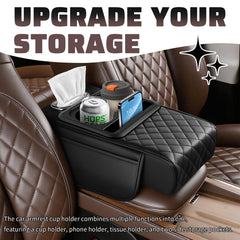 VKQTS armrest tissue holder keeps tissues handy during drives