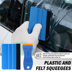 VKQTS felt squeegees gently smooth surfaces to prevent scratches