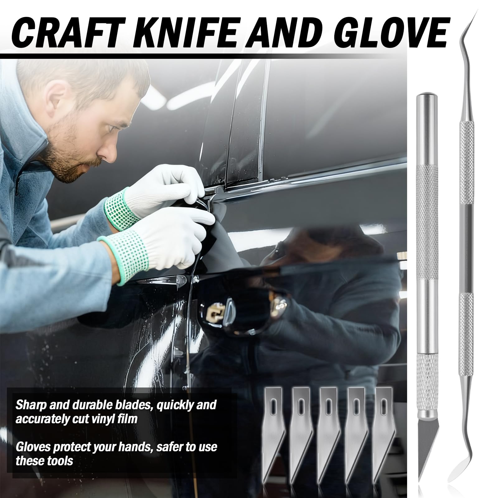 VKQTS safety cutter keeps trimming clean and safe during wrap work