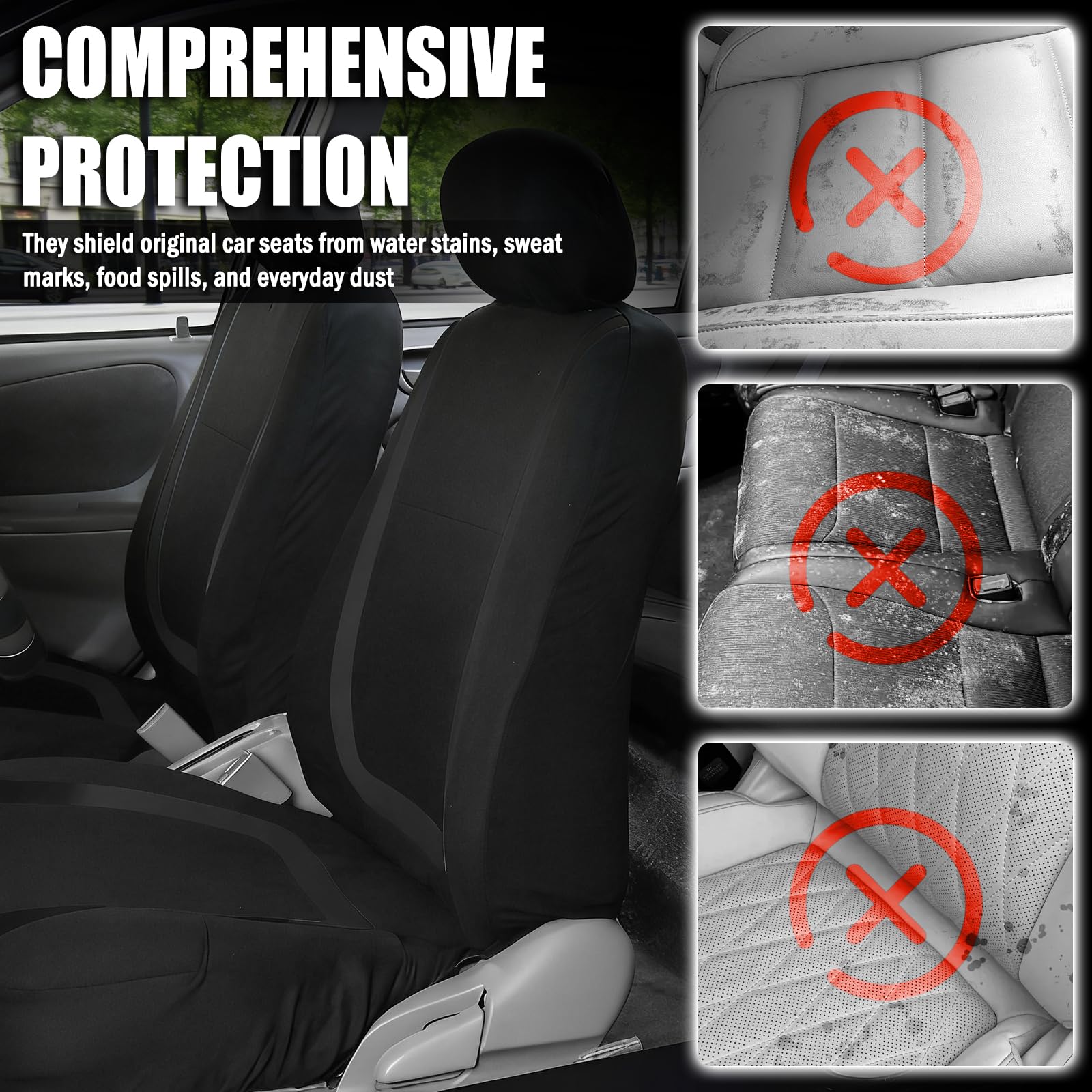 VKQTS precise stitching and airbag-safe design for safe side airbags