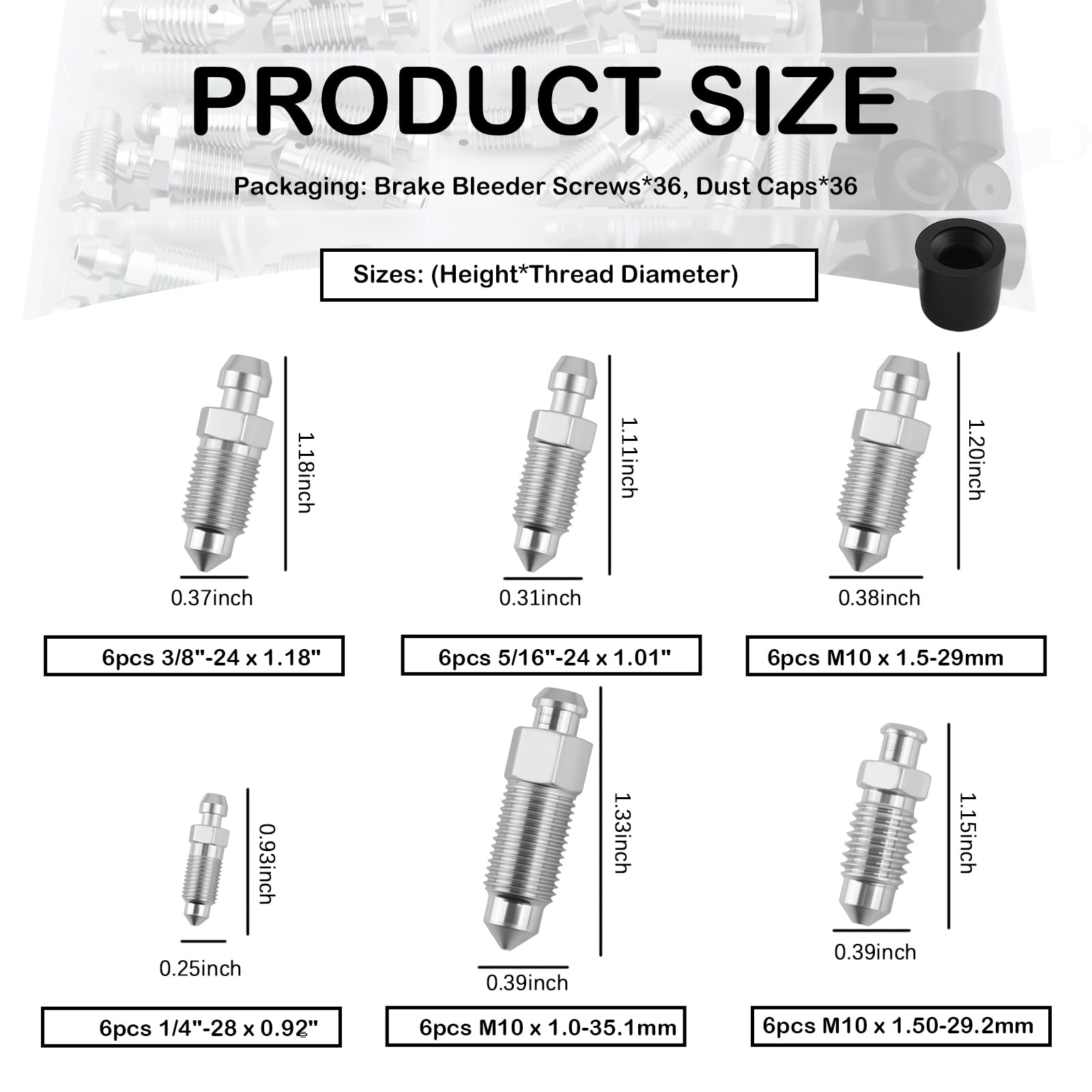 VKQTS storage box keeps screws organized by size for quick replacements