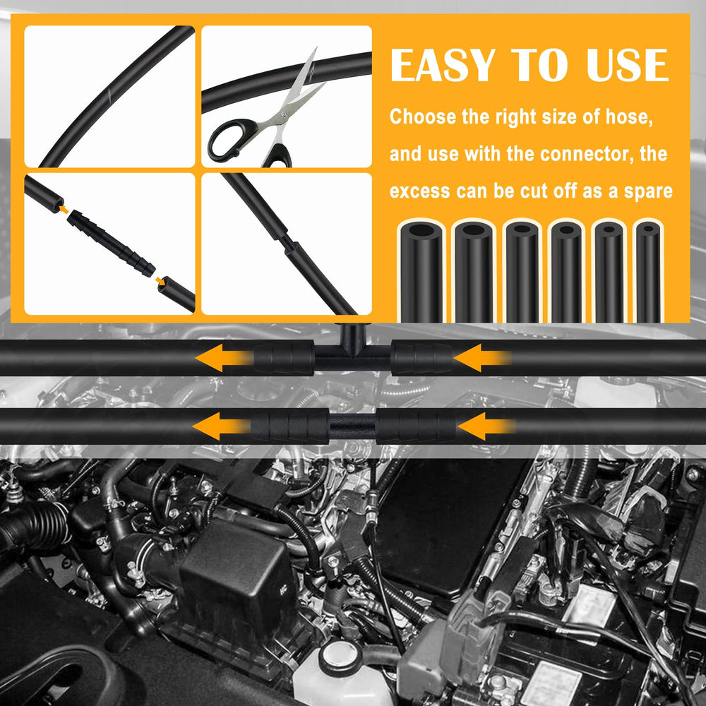 VKQTS vacuum hose 3/16 inch diameter supports compact, clean layouts.