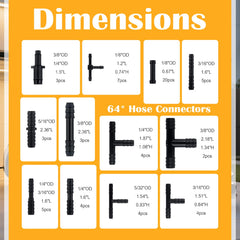 VKQTS vacuum hose 5/16 inch diameter compatible with many fittings and clamps.