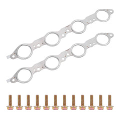 VKVXCLON exhaust manifold header gasket with bolts for Chevrolet Silverado, tight seal example