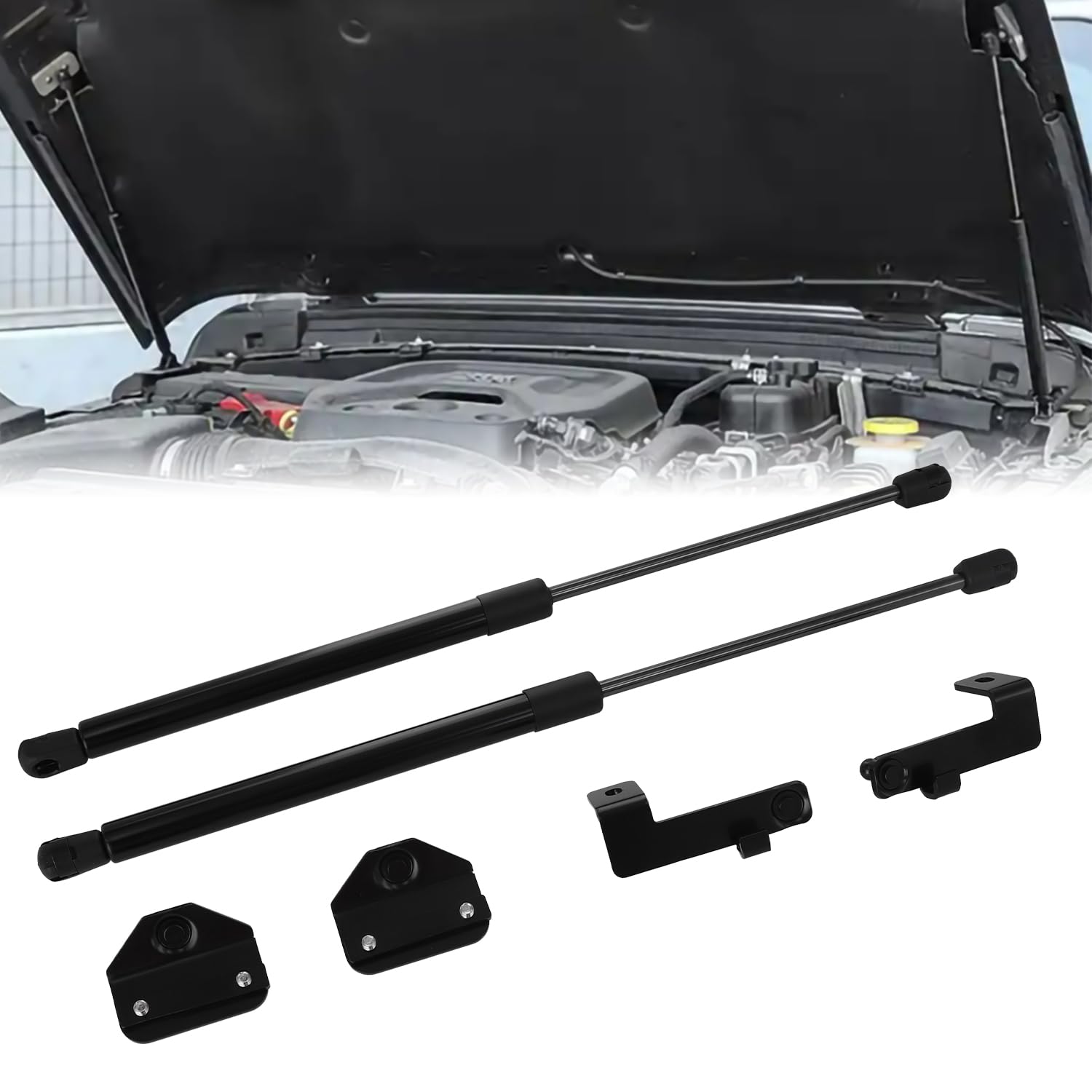 VKVXCLON front hood struts lift for Wrangler JL hoods