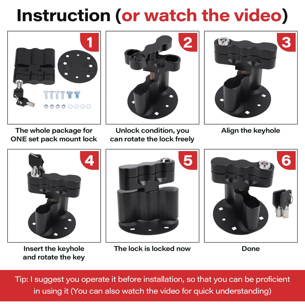 Locking plate mount by VKVXCLON for stable can mounting