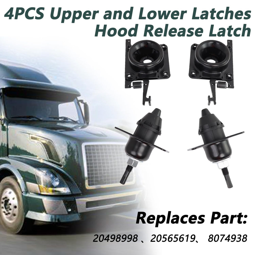 VKVXCLON lower hood latch driver-side close-up highlights rust-resistant finish for long life.