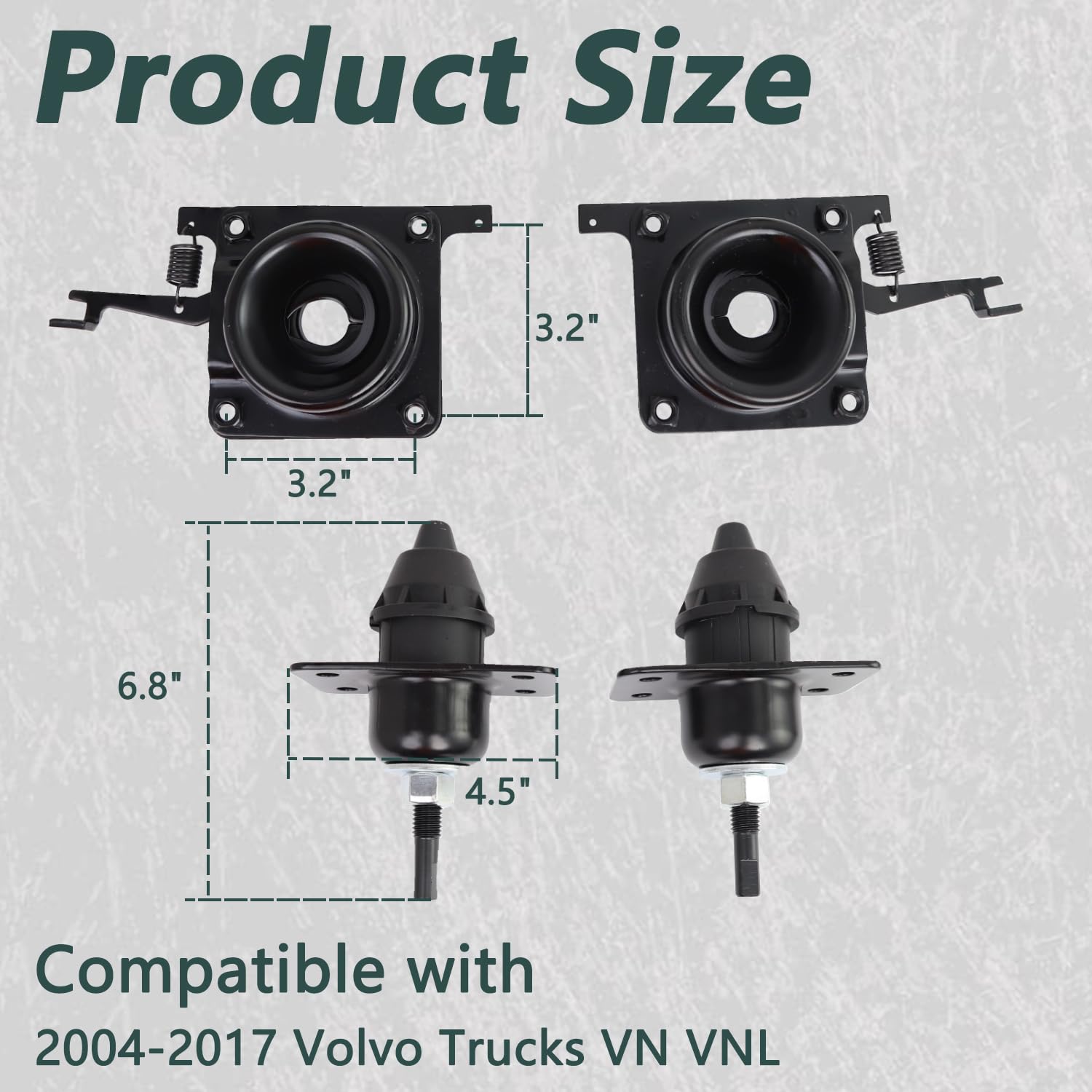 VKVXCLON lower hood latch passenger-side close-up emphasizes secure fit and quick replacement.