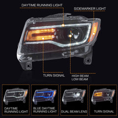 VLAND WK2 blue dynamic DRL startup glow in the daylight