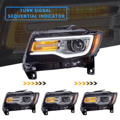 VLAND WK2 headlights showing sequential amber signals for clearer signaling
