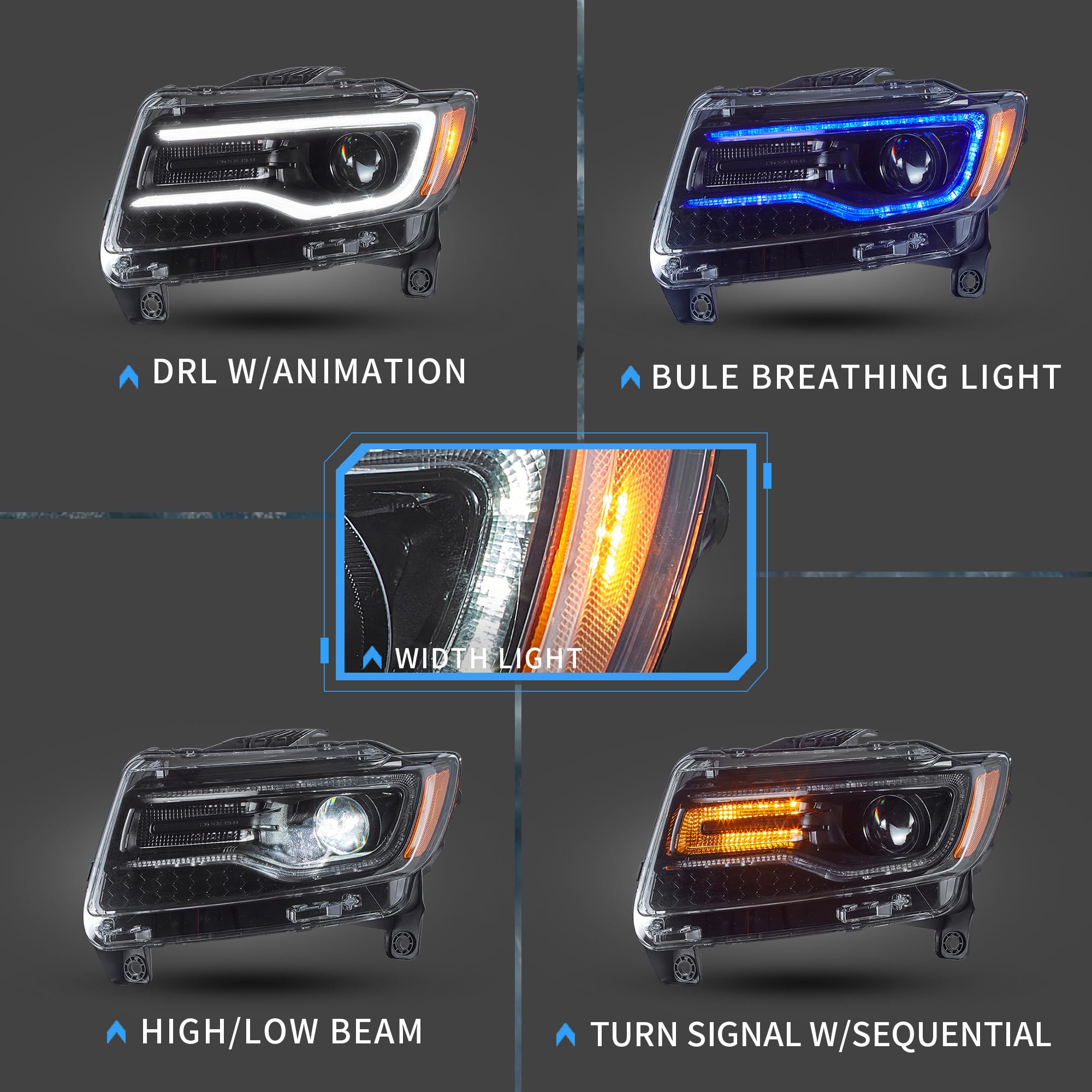 VLAND WK2 DRL sequence detail for daytime visibility