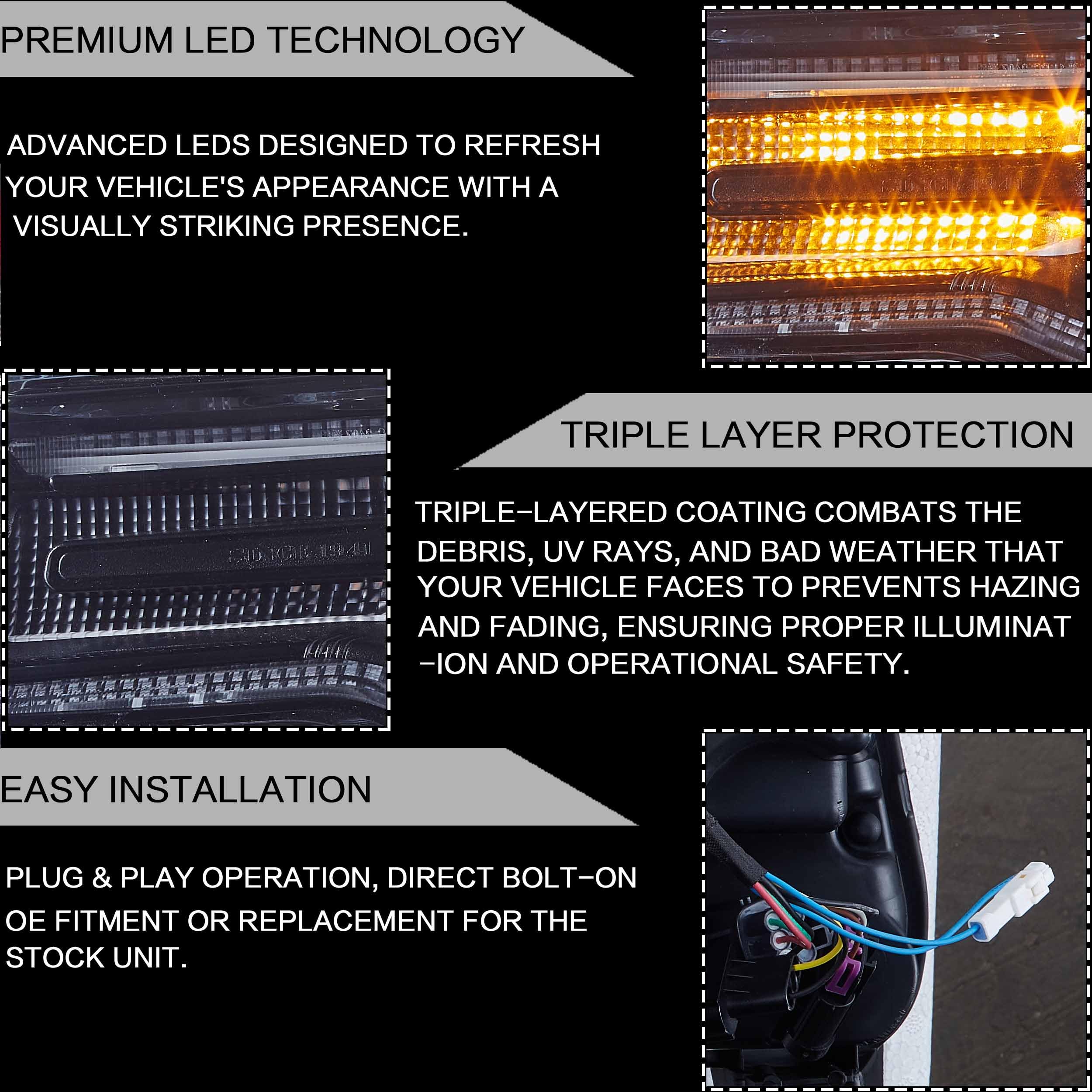 VLAND LED welcome light animation as the engine starts