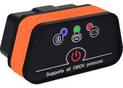 vLinker iCar2 connected to the OBD2 port for real-time diagnostics