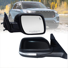 VMDCcdz passenger side mirror for Ford Explorer 2011-2019, front view showing precise fit.