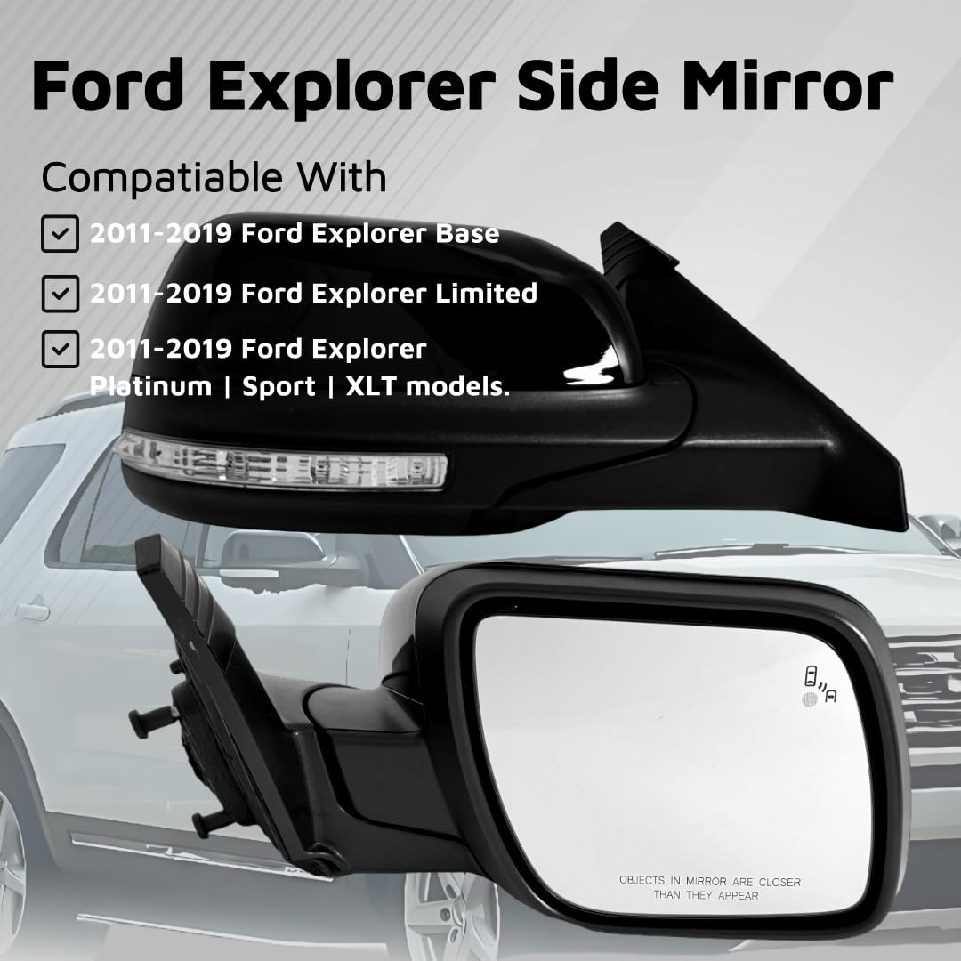 VMDCcdz mirror featuring blind-spot light for safer lane changes