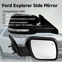 VMDCcdz mirror featuring blind-spot light for safer lane changes