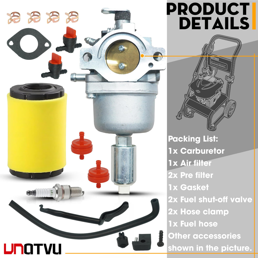 VNATVU carburetor different angle view for build quality check.