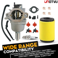 VNATVU carburetor on 42-inch pony setup demonstrating easy replacement.