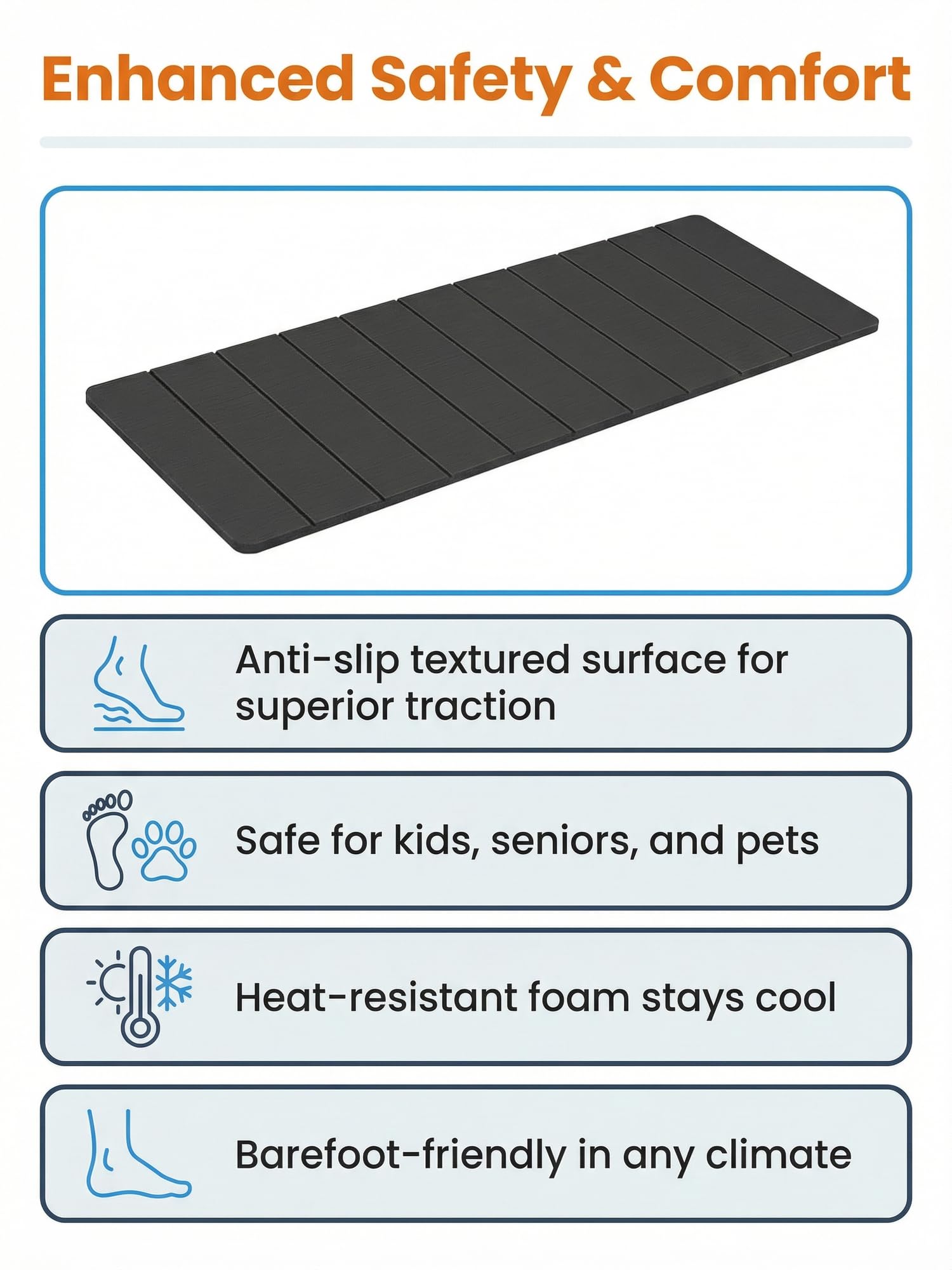 Vnivxte RV Step Covers peel-and-stick for quick setup.