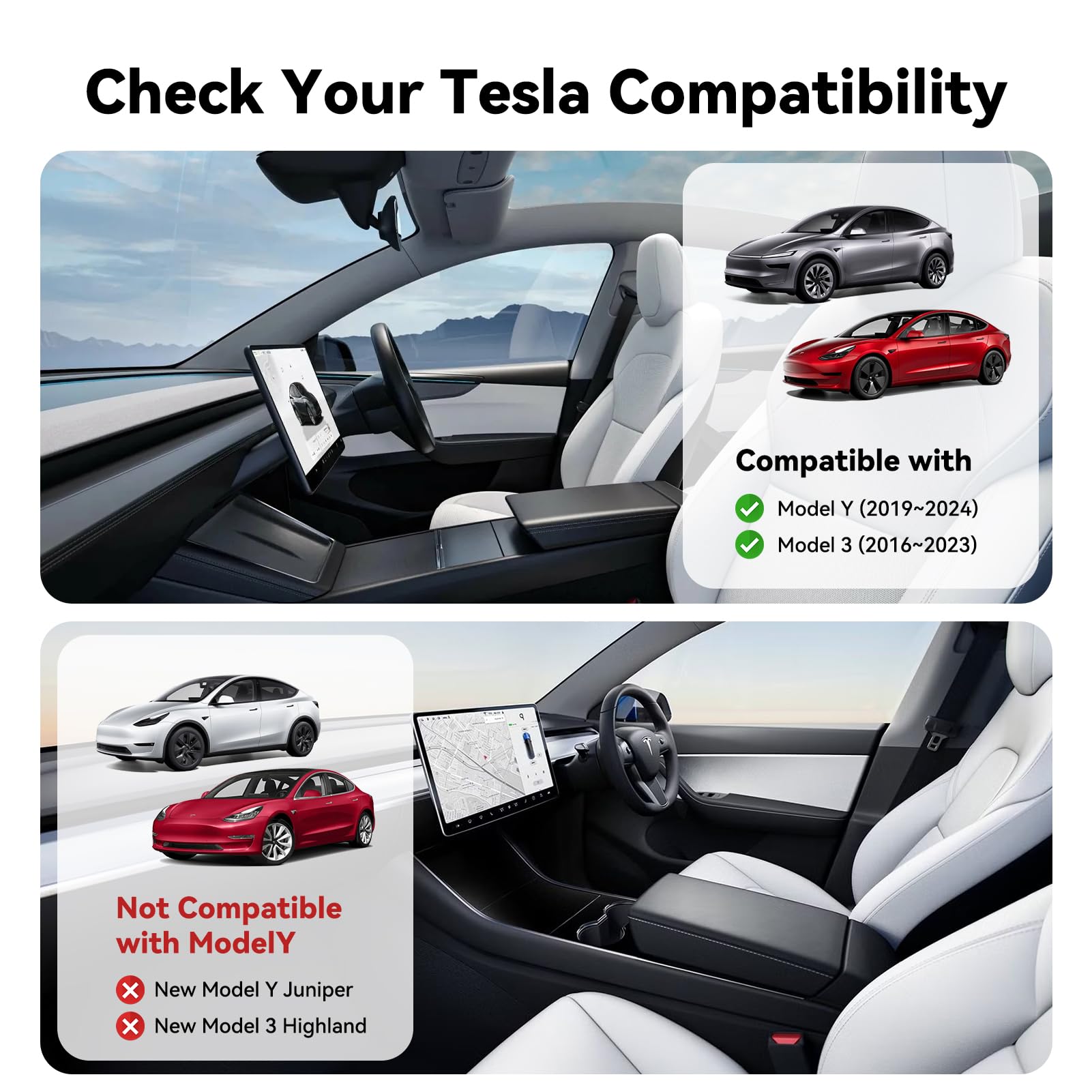 Vnkesno lightweight frame adds a clean OEM-like finish to Tesla Model Y front.
