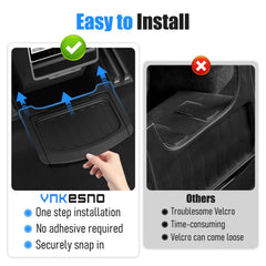 Vnkesno snap-in installation for Model Y Juniper requires no tools.