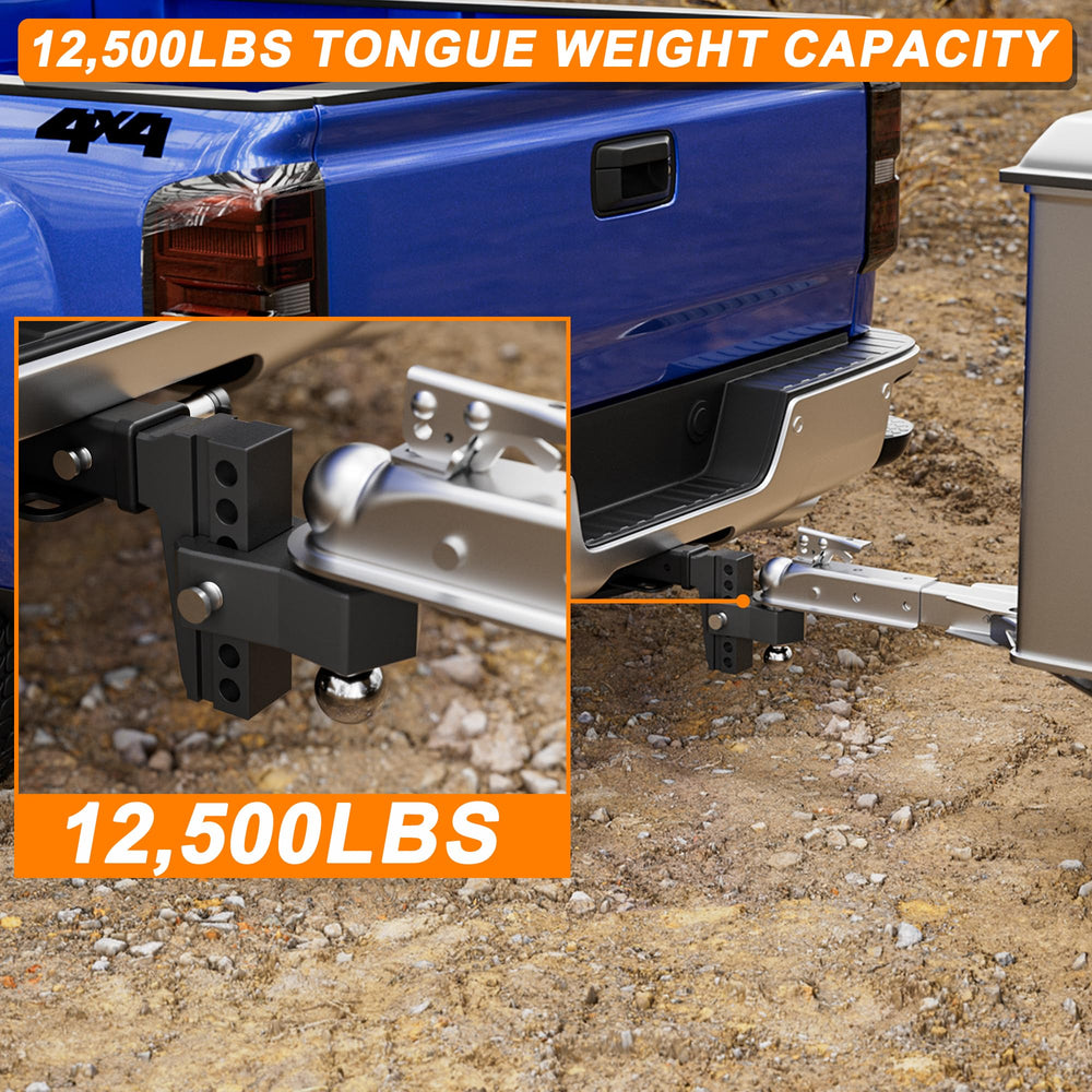 VNN 2-5/16-inch ball rated to 12,500 lbs GTW for heavier loads