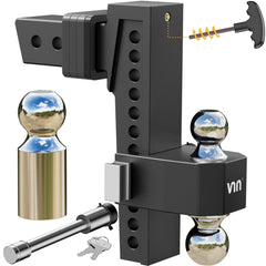 VNN adjustable drop hitch with 10-inch drop for versatile towing