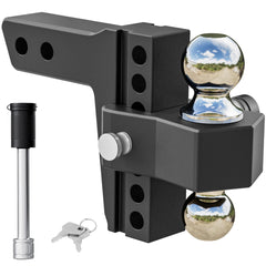 VNN adjustable trailer hitch on 2-inch receiver for versatile towing setups
