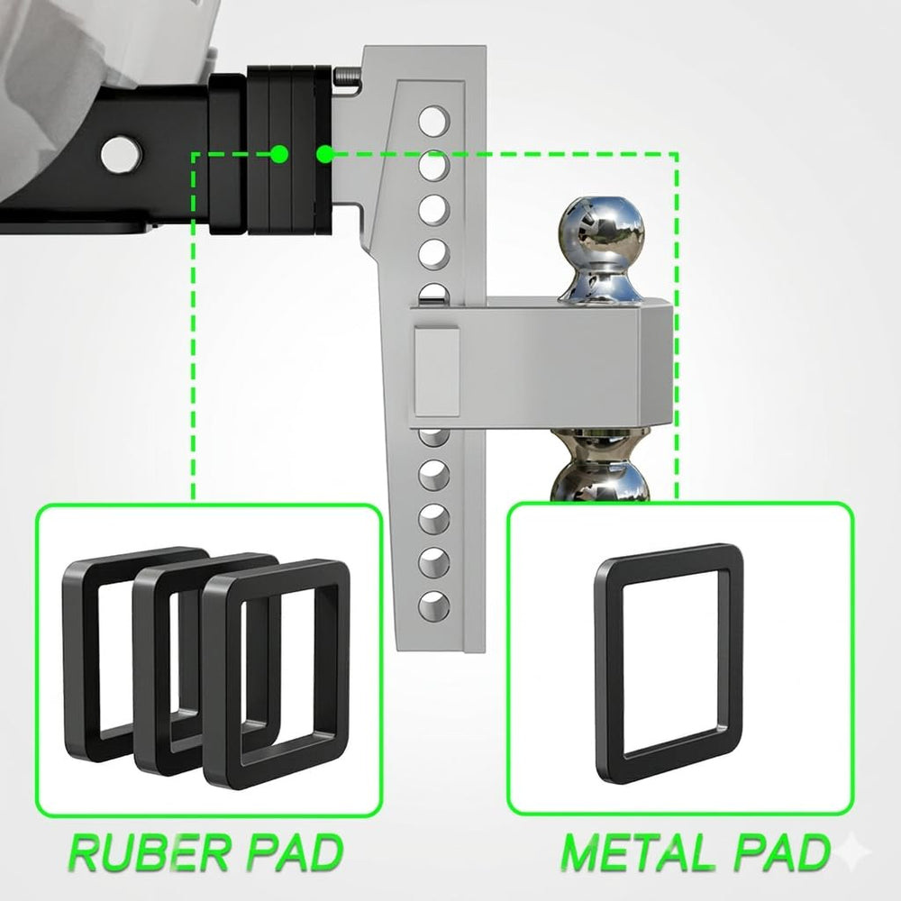 VNN heavy duty aluminum hitch designed for rugged use