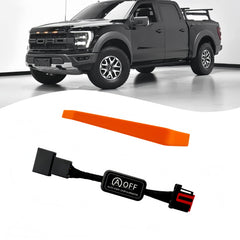 vocsvok auto start stop eliminator for F-150 front view showing plug-and-play installation