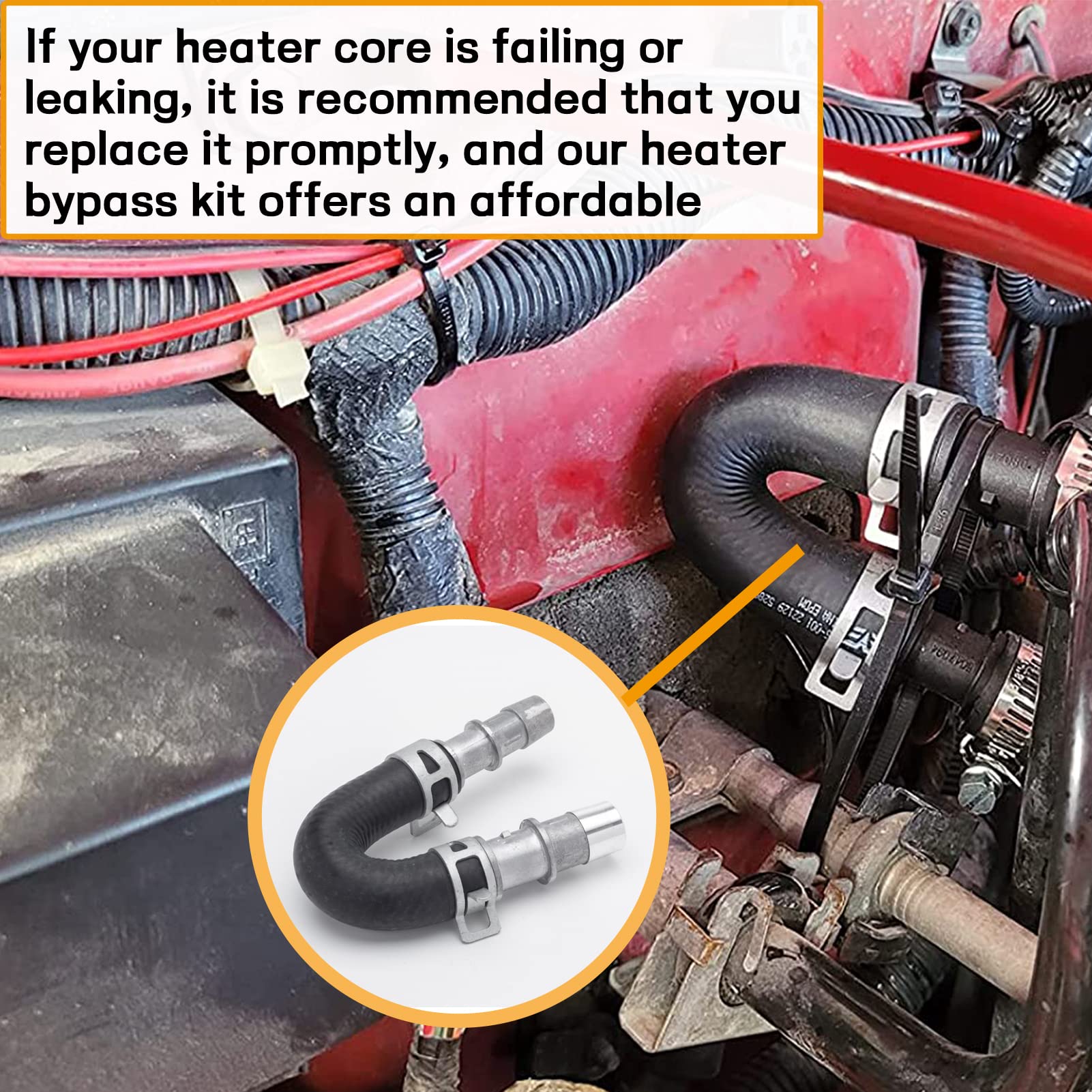VODCACA 626-001 fittings for common heater hoses