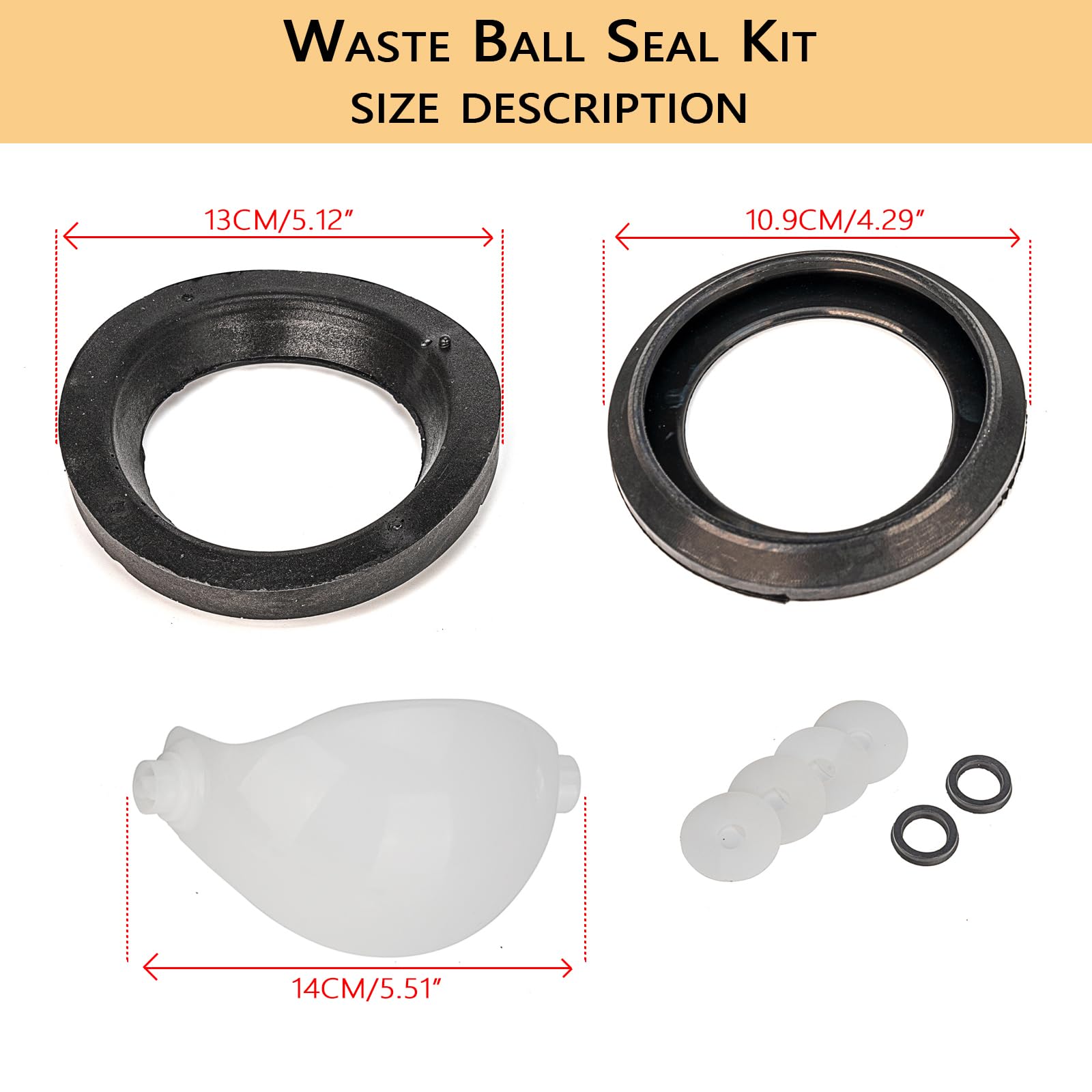 VODCACA closet flange seals layout for secure mounting