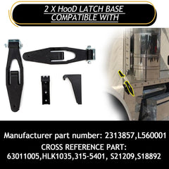 VODCACA hood latch base for Peterbilt 367; reliable latch action