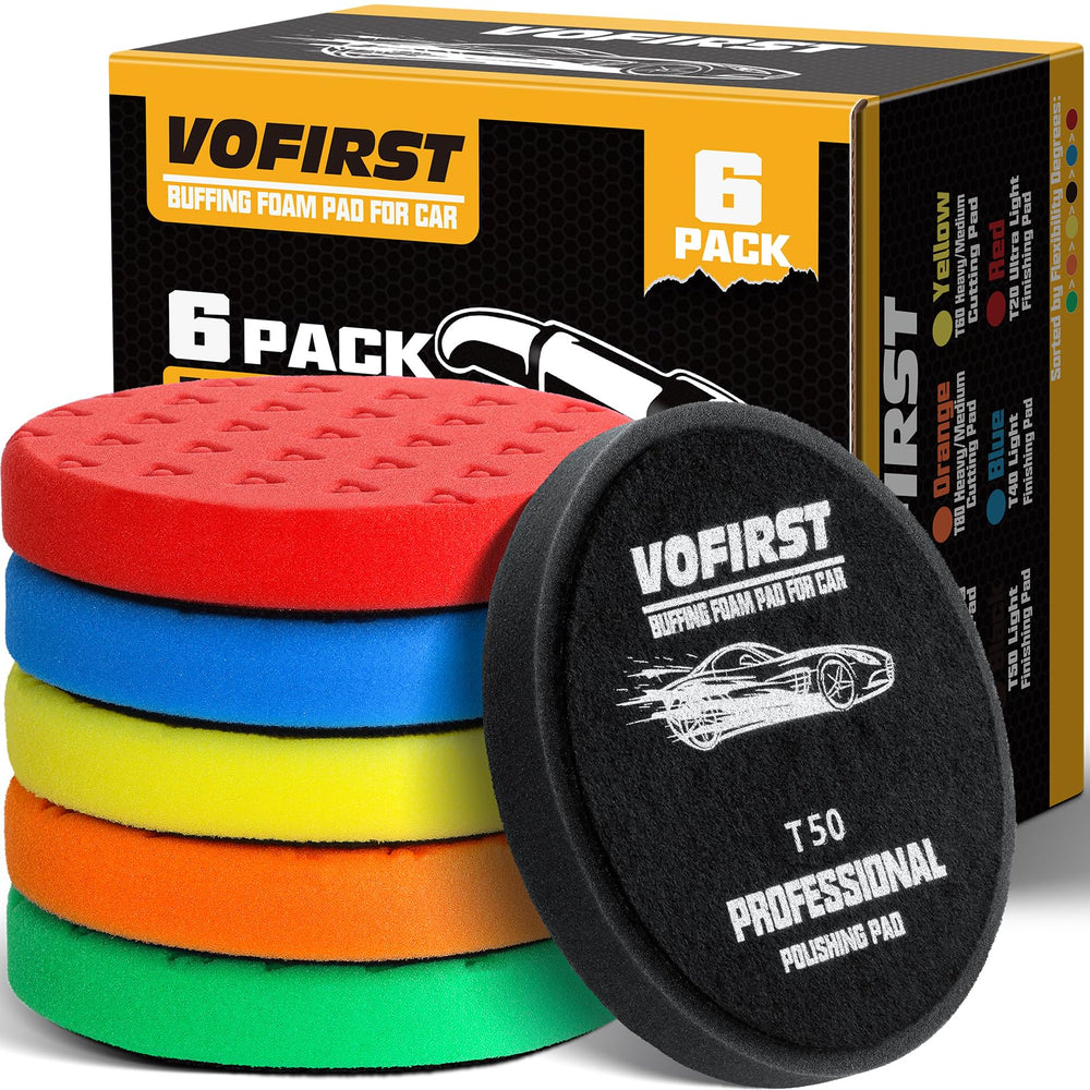 VOFirst green polishing pad for heavy sanding and compound removal.