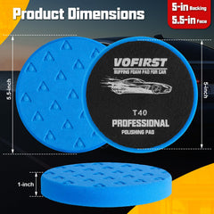 VOFirst orange buffing pad designed for heavy sanding and smooth results.
