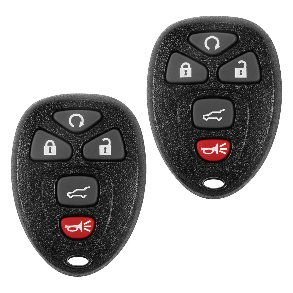 VOFONO GMC Acadia key fob with remote start close-up for quick access
