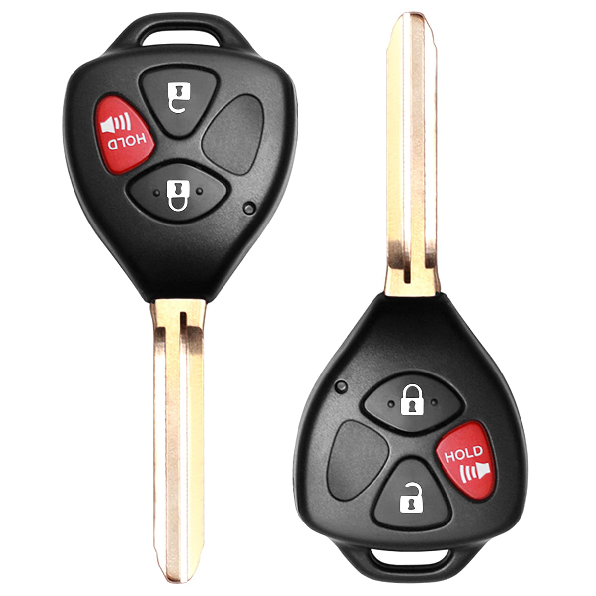 VOFONO Rav4 remote front view, replacement key fob ready for Rav4 owners.