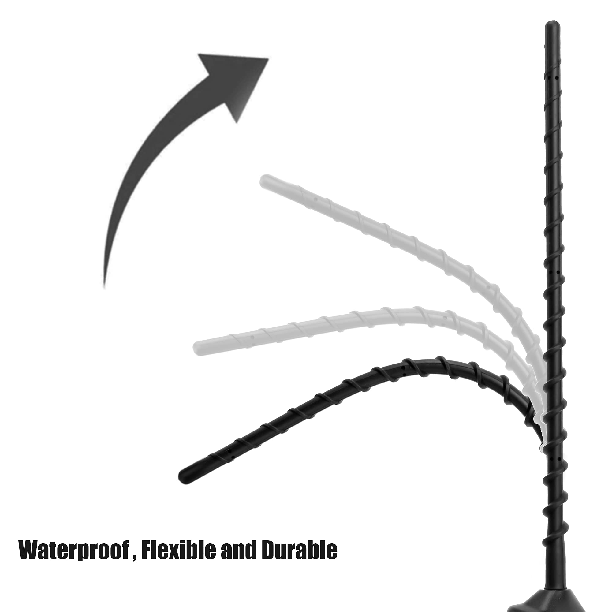 VOFONO spiral antenna for Harley Road Glide and Touring models