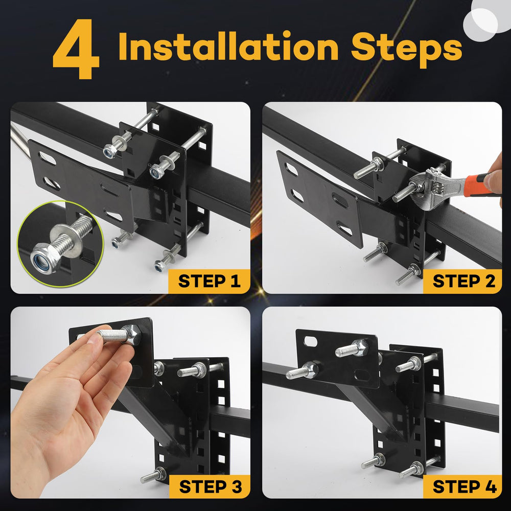 VOISEN trailer tire holder with welded triangle for heavy-duty support