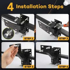 VOISEN trailer tire holder with welded triangle for heavy-duty support