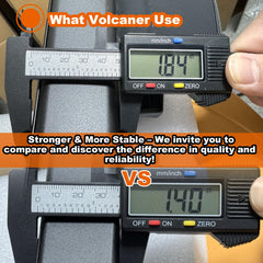 Volcaner carbon fiber texture adds sporty style while protecting cargo.