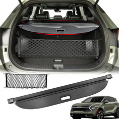 Volcaner cargo cover for Kia Sportage assembly shields belongings and enhances privacy.