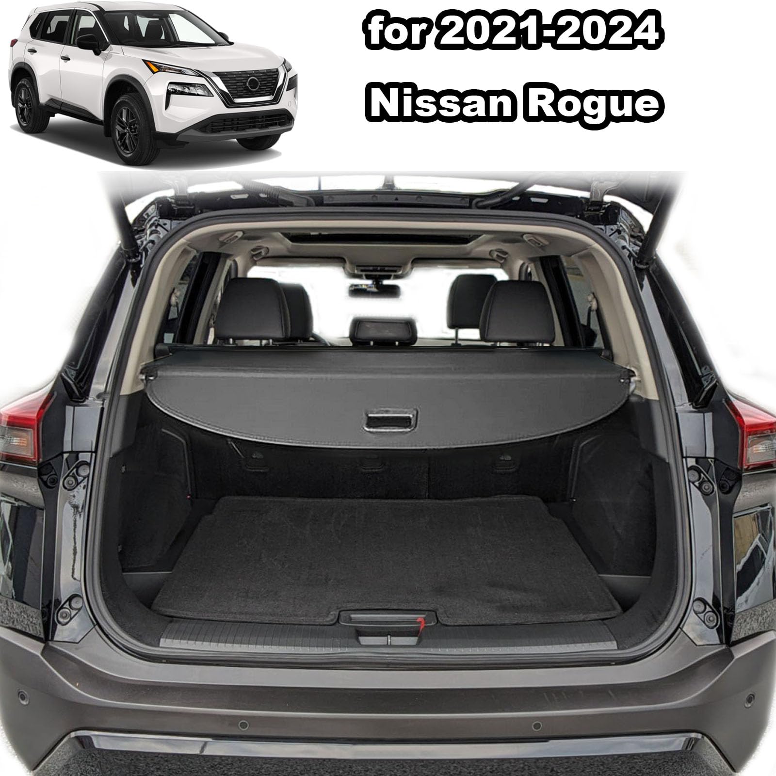 Volcaner trunk net with cargo cover keeping items organized