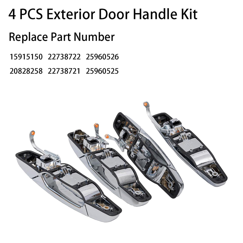 Volinsya exterior chrome door handle front right, smooth operation and restored style.