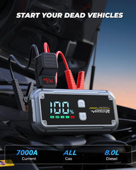 VoltSurge 7000A LCD display clearly shows remaining power.