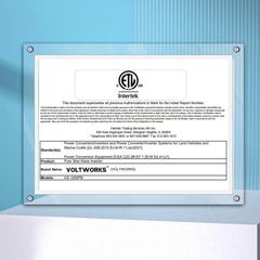 Voltworks 1000W inverter LCD display shows status