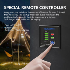 Durable aluminum housing protects the inverter during travel and storage